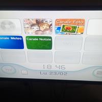 Nintendo Wii nera completa + scatola + Wii fit 