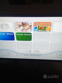 Nintendo Wii nera completa + scatola + Wii fit 