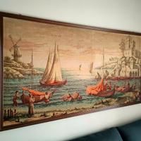 Arazzo vintage paesaggio marino