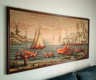 Arazzo vintage paesaggio marino