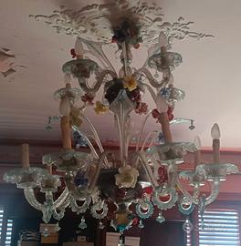 Lampadario Murano antico molto grande 