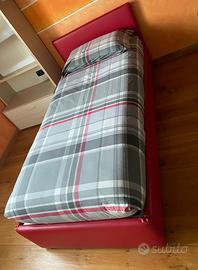 Letto singolo con doppio materasso