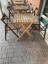 Ikea tavolo esterno ASKHOLMEN + 2x sedie TERJE