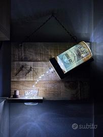 Lanterna fatta a mano con bottiglia Gin Prada