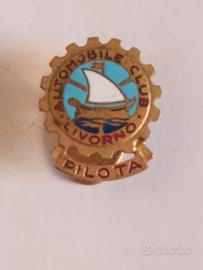 Distintivo Automobil club Livorno PILOTA anni 50/6