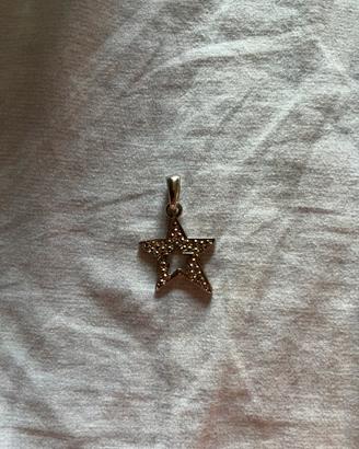 Ciondolo stella brillantinata