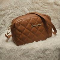 Borsa a Tracolla Trapuntata Color Cuoio