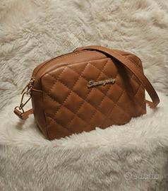 Borsa a Tracolla Trapuntata Color Cuoio