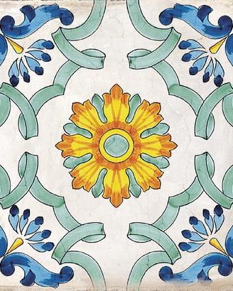 Piastrella 34x34 Vietri Decori Savoia