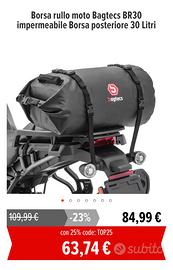 Borsa a rullo 30l bag tecs nuova ! E tali laterali