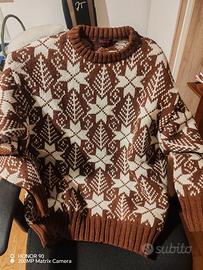 Maglione invernale sportivo pura lana vergine  XL