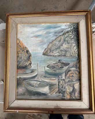 Quadro a olio firmaro G. Rico - marina don barche