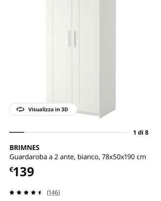 armadio guardaroba IKEA Brimnes 