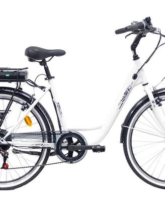 TEKLIO TC1 City Bike elettrica 26" bianca