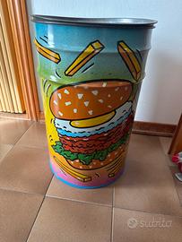 Sgabello vintage latta