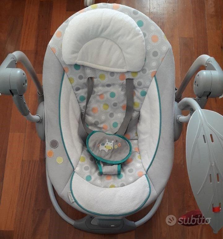 Sdraietta neonato dondolo elettrica Altalena portatile 2 in 1