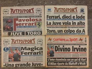 Quotidiani Schumacher Irvine FERRARI F1