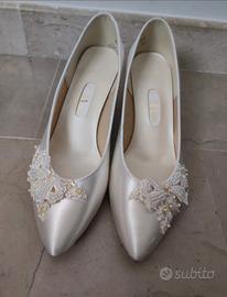 Scarpe da sposa e cerimonia, in raso satin