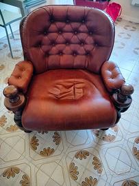 poltrone in pelle vintage