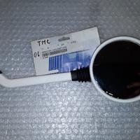 SPECCHIO SPECCHIETTO MOTO FILETTO 10mm BIANCO