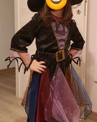 vestito di Halloween da strega 6-7 anni