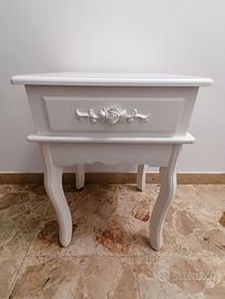 Tavolino in legno bainco Homcom