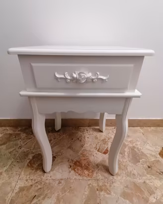Tavolino in legno bainco Homcom