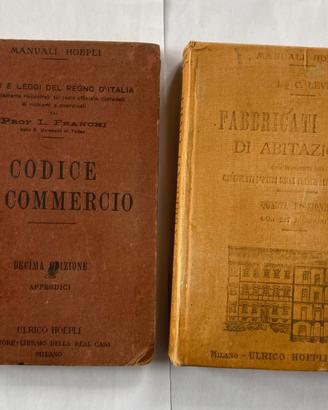Manuali Hoepli d'epoca