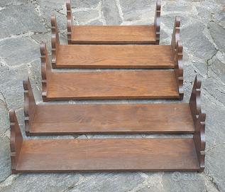 Antiche Mensole da Parete in Legno Vintage