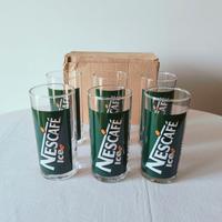 Nescafé Ice set 6 bicchieri vintage con scatola