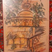 Disegno di Venera Carini su carta 50x70 +cornice