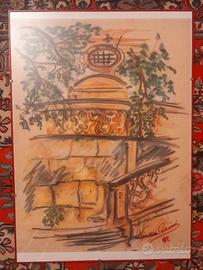 Disegno di Venera Carini su carta 50x70 +cornice