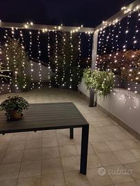 Tenda luminosa 100 LED - catena luci natale eventi