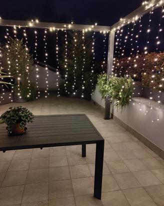 Tenda luminosa 100 LED - catena luci natale eventi