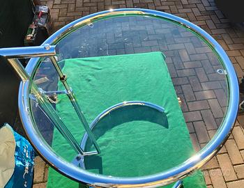 Tavolino Eileen Gray cromato