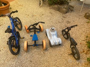4 giochi/mezzi per bambini