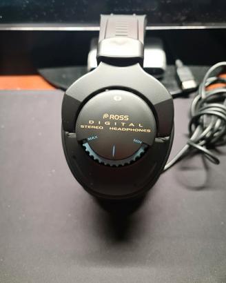 Cuffie Stereo digitali Ross nere