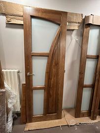 Porte in frassino con vetro temperato