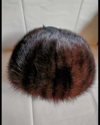 Cappello donna pelliccia visone perfetto anni 70