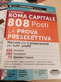 Libro concorso 808 posti comune di roma
