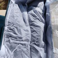 Macassino blu con nappine