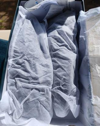 Macassino blu con nappine