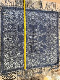 Scialle con frange in seta