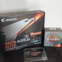 Kit Aorus X570 Elite + Ryzen 5 3600 + DDR4 2x16