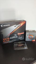 Kit Aorus X570 Elite + Ryzen 5 3600 + DDR4 2x16