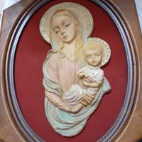 Capezzale con Madonna è bambino 