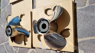 Coppia Eliche Acciaio dual prop originali Suzuki -