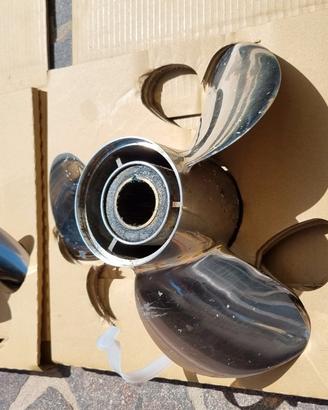 Coppia Eliche Acciaio dual prop originali Suzuki -