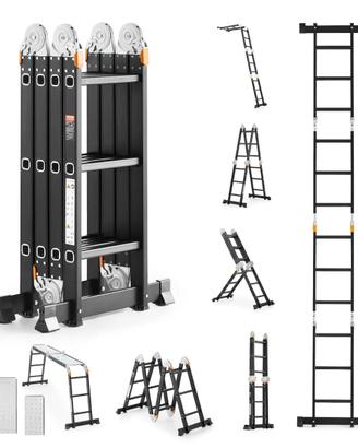 Scala a Pioli Estensibile Pieghevole e Multiuso