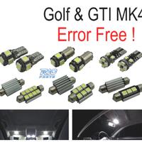 KIT 15 LAMPADE LED INTERNE PER VOLKSWAGEN VW GOLF 